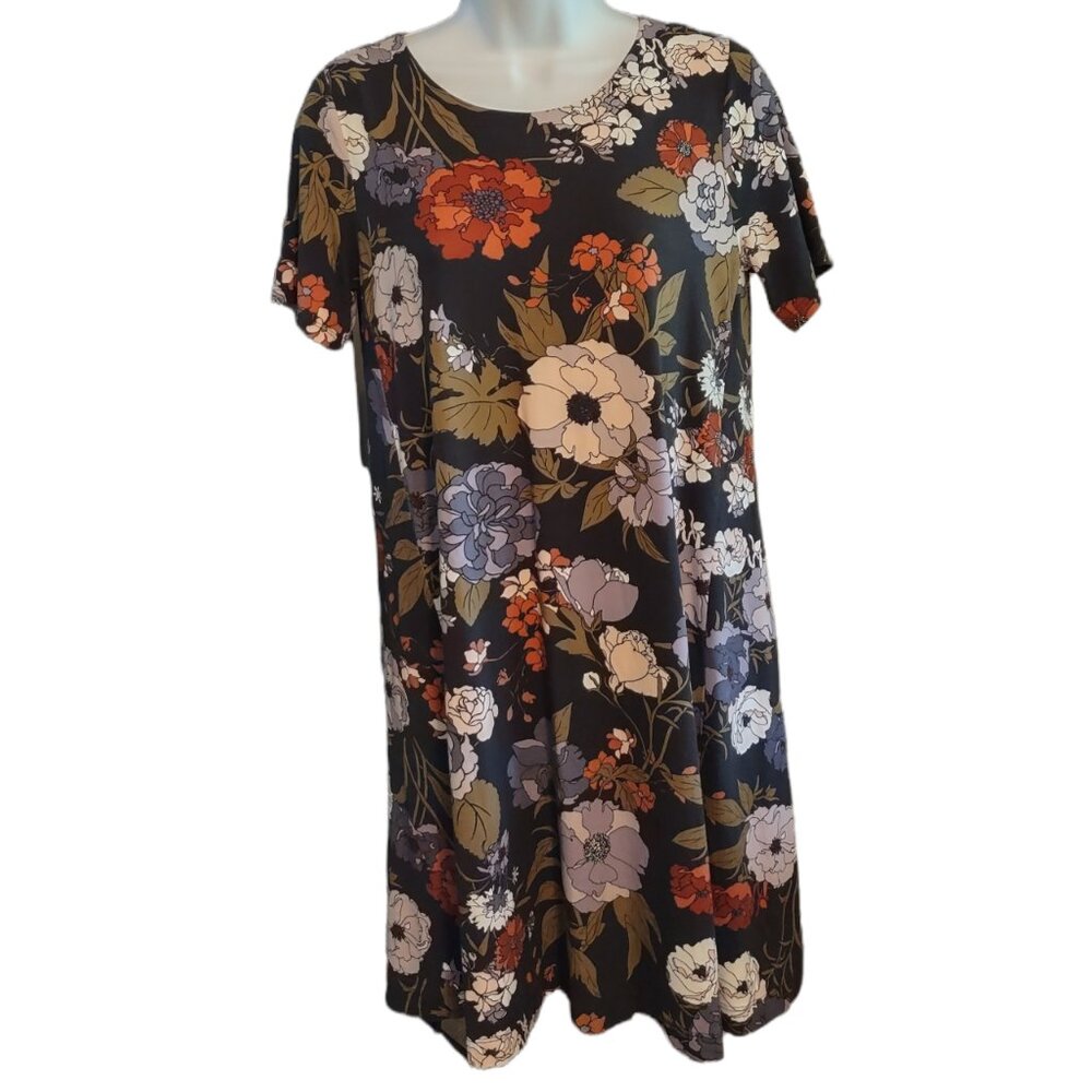 Loft Outlet Floral Midi Dress Size Small Petite